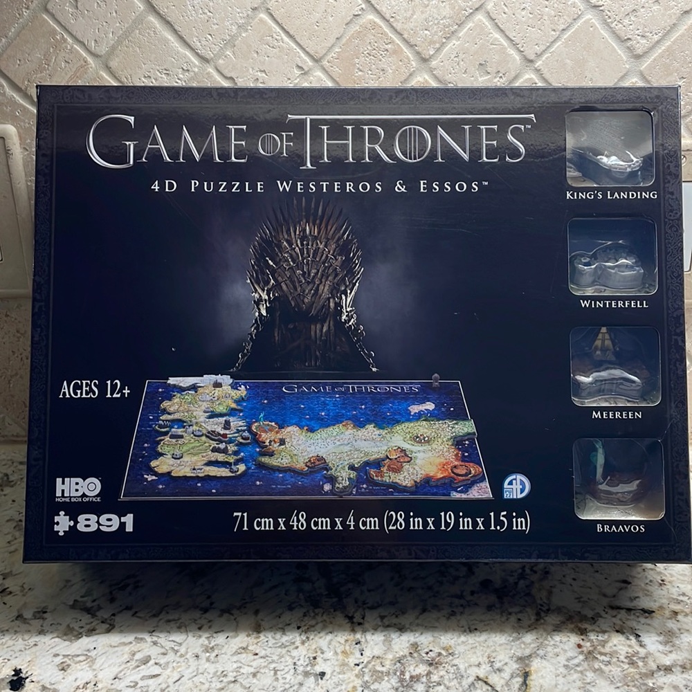 Game of Thrones 4D Puzzle of Westeros & Essos